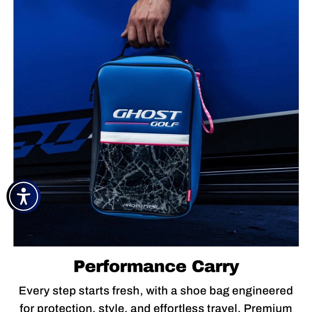 Ghost Golf Azzurro Shoe Bag